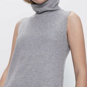 NWT Zara Soft Feel Sleeveless Turtleneck